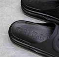 Men Casual Sandal       Interlocking G platform slides black Cheap Slippers  5
