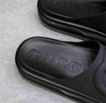 Men Casual Sandal GUCCI Interlocking G platform slides black Cheap Slippers 