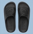 Men Casual Sandal       Interlocking G platform slides black Cheap Slippers  8