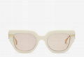 Fendi Logo Acetate & Metal Cat-eye Sunglasses Fendigraphy Cream acetate sunglass