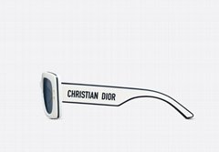 DIORPACIFIC S1U White Square Sunglasses Acetate frame with tri-layer effect  