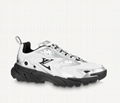 Louis Vuitton Runner Tatic White LV Initials reflective Monogram Flowers Shoes