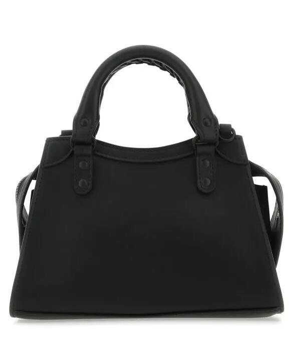            Black Leather Mini Neo Classic Handbag Women Mini Tote Bags 3