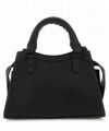 Balenciaga Black Leather Mini Neo Classic Handbag Women Mini Tote Bags