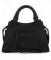            Black Leather Mini Neo Classic Handbag Women Mini Tote Bags 6