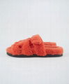 Women Chypre Shearling Sandals Fashion Chypre  Fur Flat Mule