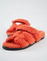 Women Chypre Shearling Sandals Fashion Chypre  Fur Flat Mule