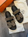 Hermes Chypre Suede Sandals Fashion Chypre Mule  