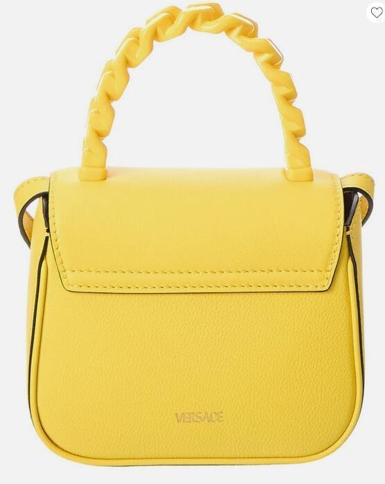         La Medusa Mini Leather Shoulder Bag Fashion Medusa Mini Bag Yellow  3