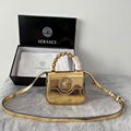 Versace La Medusa Mini Leather Shoulder Bag Fashion Medusa Mini Bag Yellow 