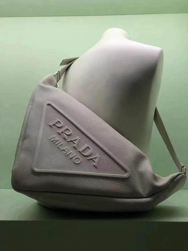       Triangle Leather Messenger Bag Men shoulder bag 2