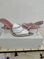 Amina Muaddi Gilda embellished PVC Mules Rhinestones Heel Sandals