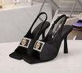 Versace Medusa Satin Slingback sandals Women High Heel Sandals 