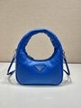       Soft padded shoulder bag Ladies triangle logo plaque top handle tote  18