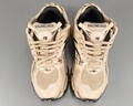 Balenciaga Runner Mesh And Faux Leather Trainers Beige 