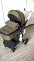 Fendi Kids Monogram Pram Stroller in FF Fabric Baby Carriage Stroller