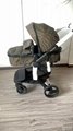       Kids Monogram Pram Stroller in FF Fabric Baby Carriage Stroller 4
