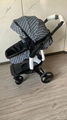 Fendi Kids Monogram Pram Stroller in FF Fabric Baby Carriage Stroller