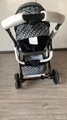       Kids Monogram Pram Stroller in FF Fabric Baby Carriage Stroller 7