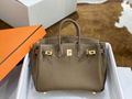 Hermes Togo Birkin 25 Tan Gold Ladies Birkin Leather Tote Handbag