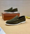 Loro Piana Men's Summer Walk Suede Loafers Fashion Casual Slip On Shoes