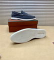 Loro Piana Men's Summer Walk Suede Loafers Fashion Casual Slip On Shoes 10