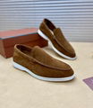 Loro Piana Men's Summer Walk Suede Loafers Fashion Casual Slip On Shoes