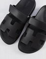 Hermes Chypre Sandal Naturel Calfskin Leather Women Men Casual Slides Shoes 