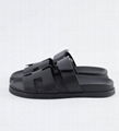 Hermes Chypre Sandal Naturel Calfskin Leather Women Men Casual Slides Shoes 