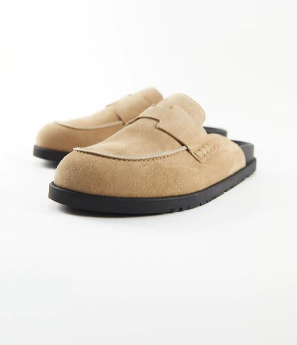        Beige Go Mule Sandals Men Fashion Slides Shoes  4