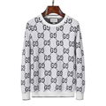 Gucci Logo Jacquard Cotton Sweater Men Wool GG Sweatershirt 