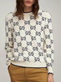       Logo Jacquard Cotton Sweater Men Wool GG Sweatershirt  2