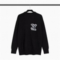 Louis Vuitton Wool knitwear LV Instarsia crewneck sweater blue knit logo jumpper