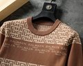 Balmain PB-Monogram Print Sweatshirt Men Striped Wool Sweater 6