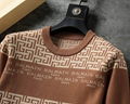 Balmain PB-Monogram Print Sweatshirt Men Striped Wool Sweater