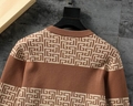 Balmain PB-Monogram Print Sweatshirt Men Striped Wool Sweater