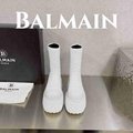 Balmain Platform Leather Ankle Boots Women Black  5