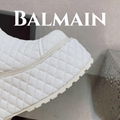 Balmain Platform Leather Ankle Boots Women Black  6