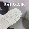 Balmain Platform Leather Ankle Boots Women Black  7