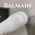 Balmain Platform Leather Ankle Boots Women Black  8
