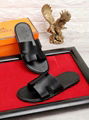 Hermes Leather Izmir Sandals Men Calfskin Slides Sandals