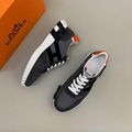 Hermes Bouncing sneaker In calfskin and suede goatskin Fashion Hemes casual shoe