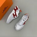 Hermes Bouncing sneaker In calfskin and suede goatskin Fashion Hemes casual shoe