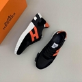 Hermes Bouncing sneaker In calfskin and suede goatskin Fashion Hemes casual shoe