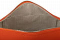 Hermes NIB Feu Bride-a-Brac Pouch Bag Women  Canvas Small Pouch Orange Burgundy