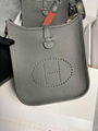 Hermes Clemence Mini Evelyne II TPM 16 Palladium Hardware Women Shoulder bag