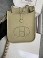 Hermes Clemence Mini Evelyne II TPM 16 Palladium Hardware Women Shoulder bag