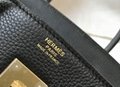        Black Birkin 35cm Togo Leather with Gold Hardware Women Birkin Tote Bag 5