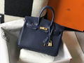 Hermes Black Birkin 35cm Togo Leather with Gold Hardware Women Birkin Tote Bag