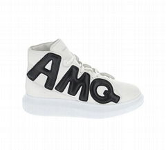 Alexander         AMQ Hi-top Sneakers         Men Leather Shoes